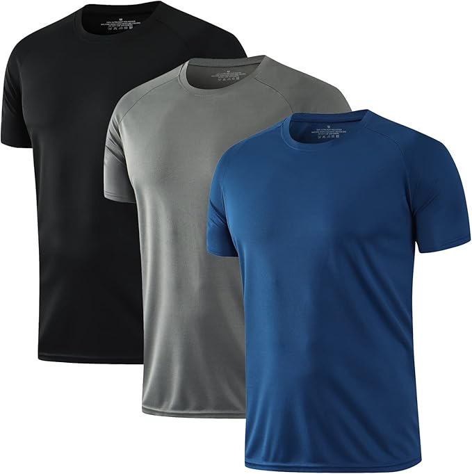 HOPLYNN Men's Running T-Shirt 3 Pack