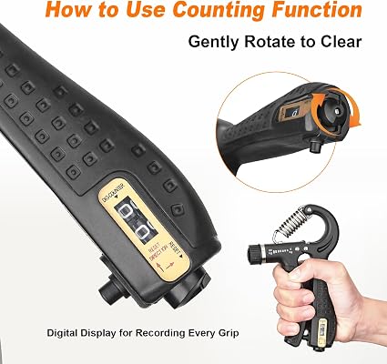 GRIFEMA Hand Grip Strengthener with Counter